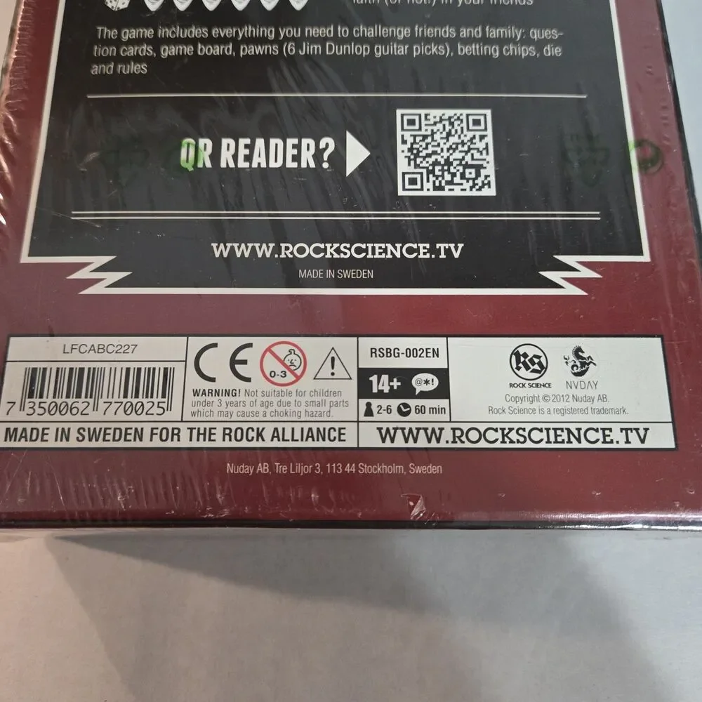 NEW + SEALED ROCK SCIENCE Join The Rock Alliance ROCK BOARD GAME of the CENTURY
